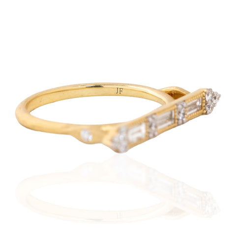 Baguette Bar Ring, by Jude Frances