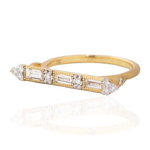 Baguette Bar Ring, by Jude Frances