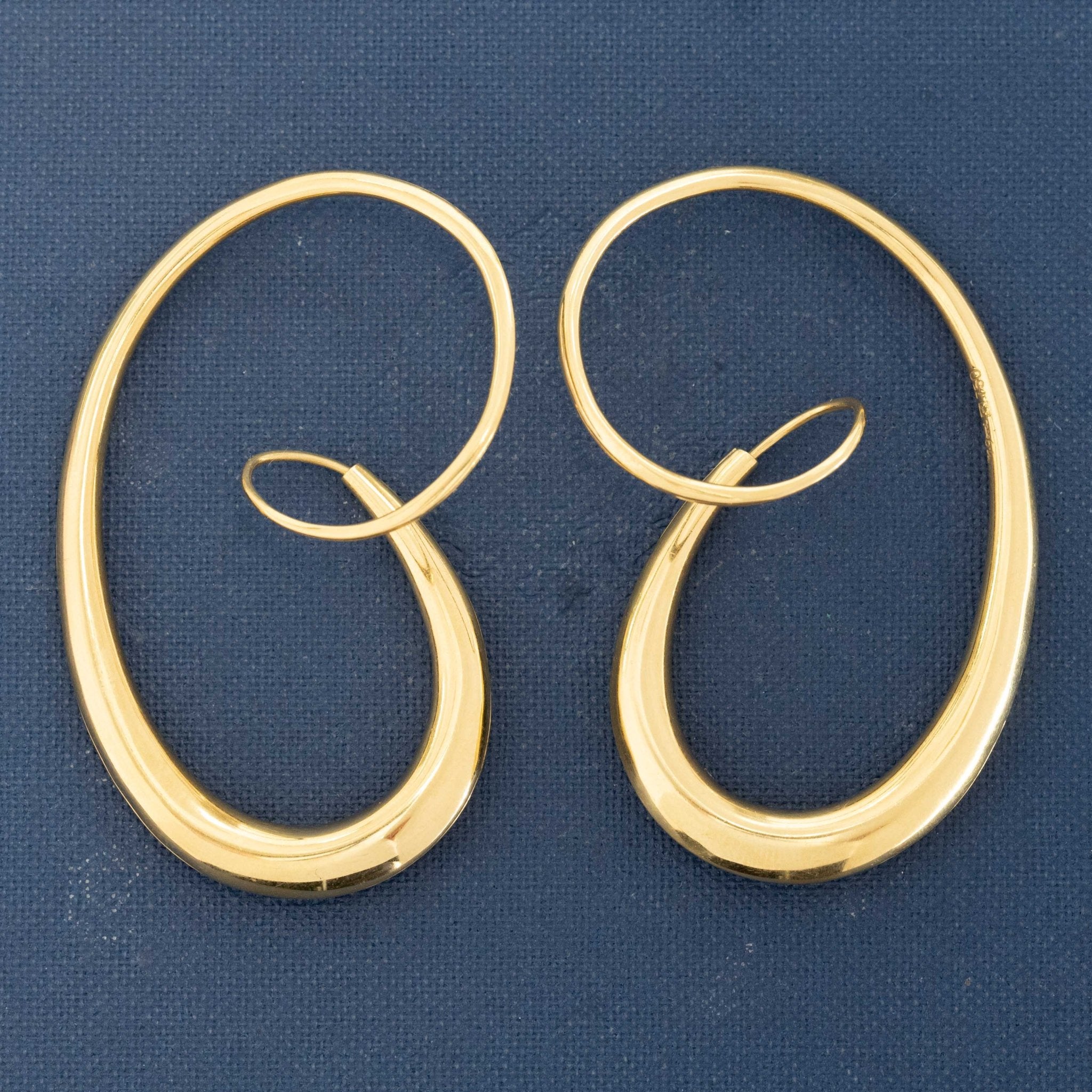 Baroque Hoop Earrings, by Michael Good