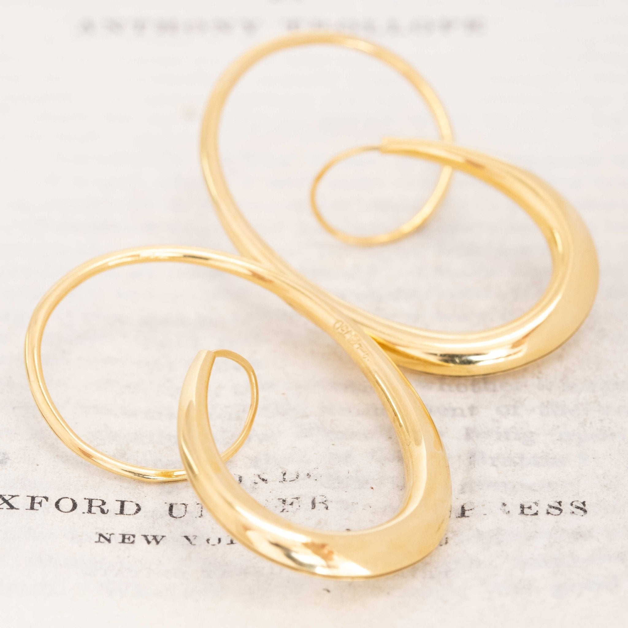 Baroque Hoop Earrings, by Michael Good