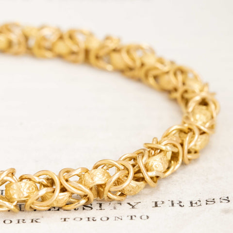 Byzantine Gold Coil Bracelet