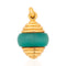 Chrysoprase Fluted Gold Charm, by Van Cleef & Arpels