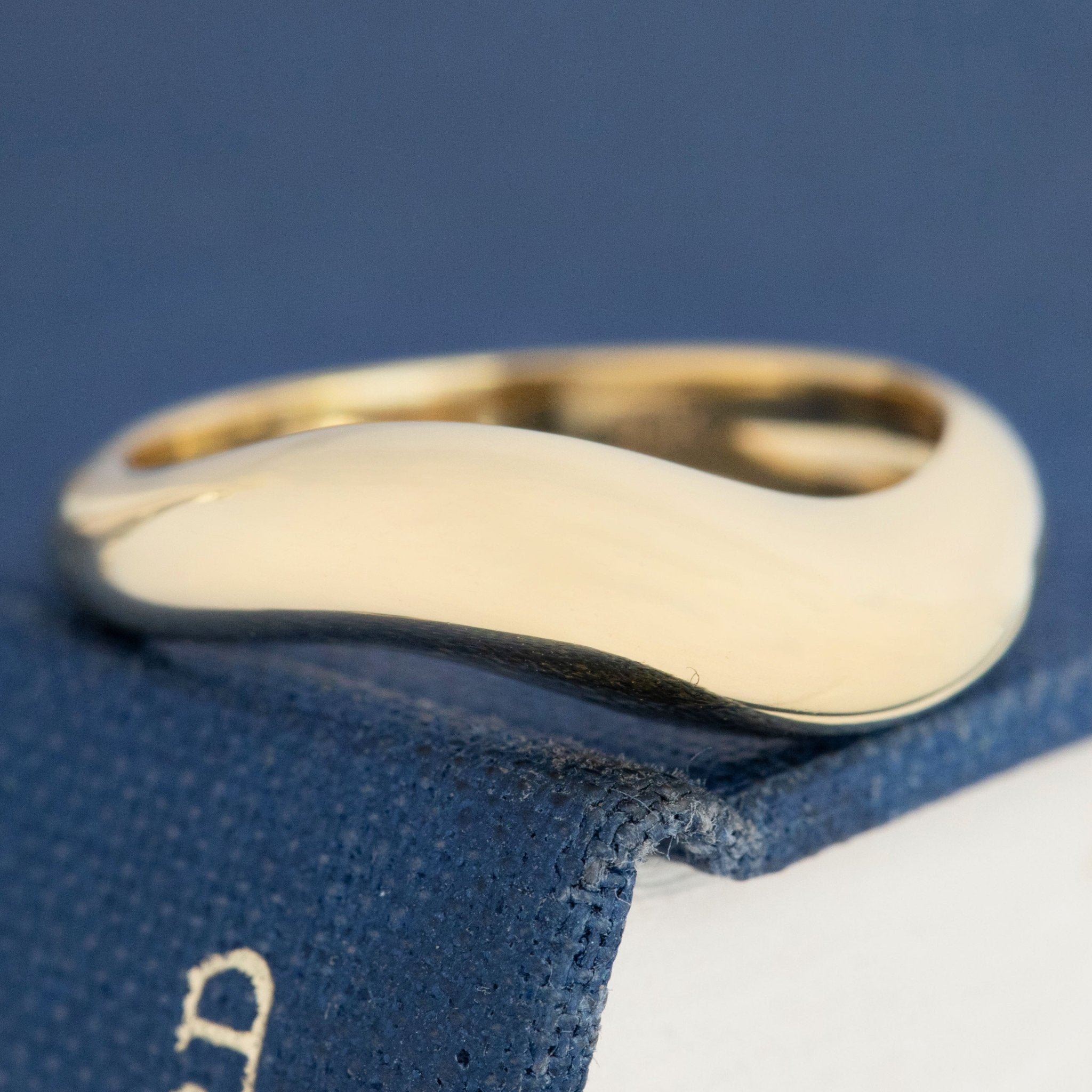 Curved "Arc" Gold Band