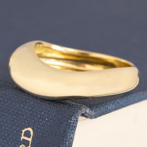 Curved "Arc" Gold Band