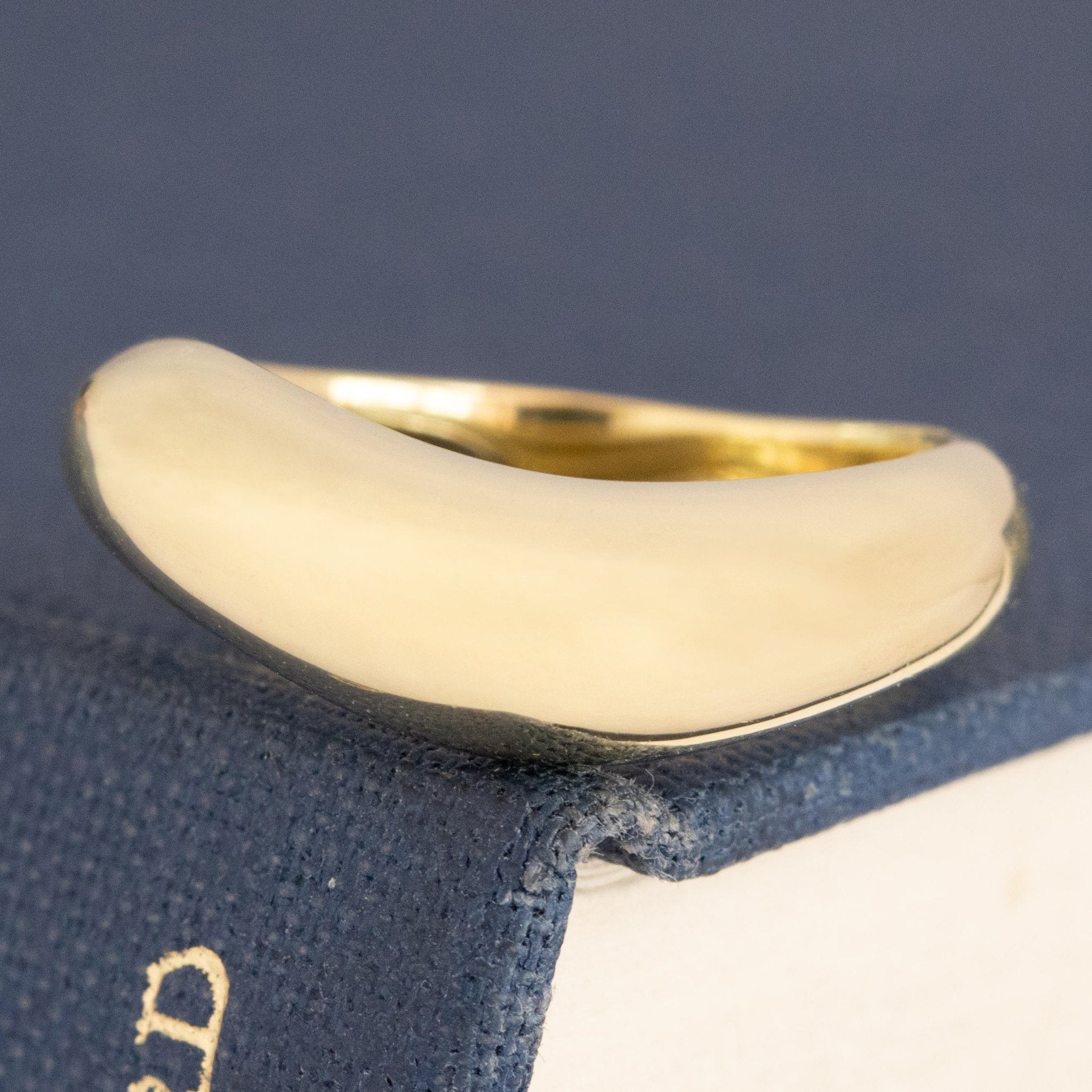 Curved "Arc" Gold Band