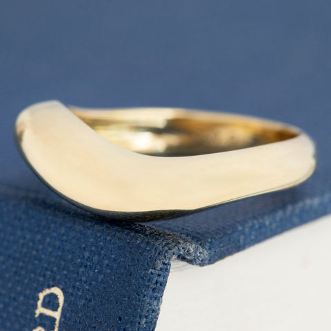 Curved "Arc" Gold Band