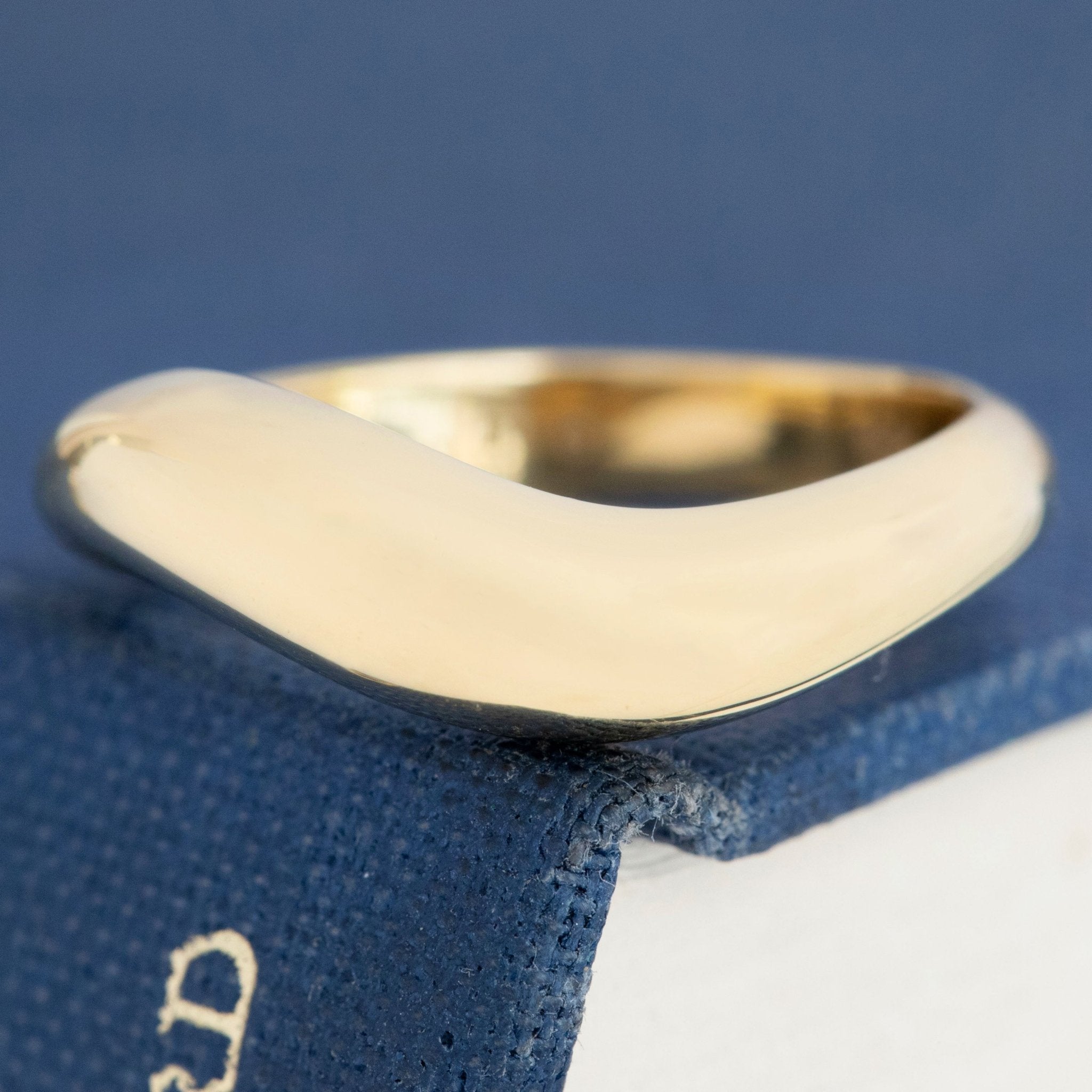 Curved "Arc" Gold Band