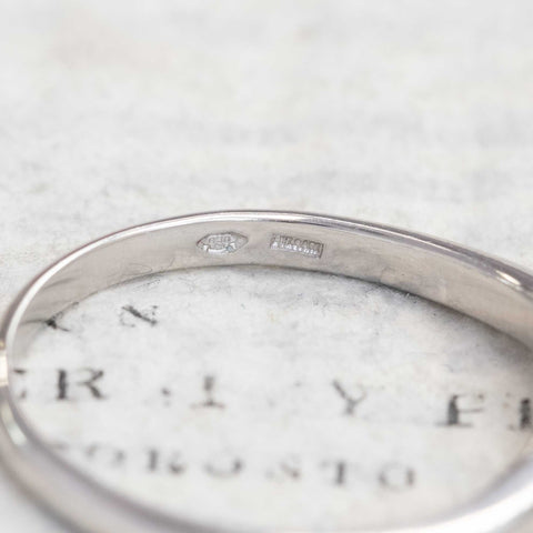 Curved Platinum Band, by Bvlgari