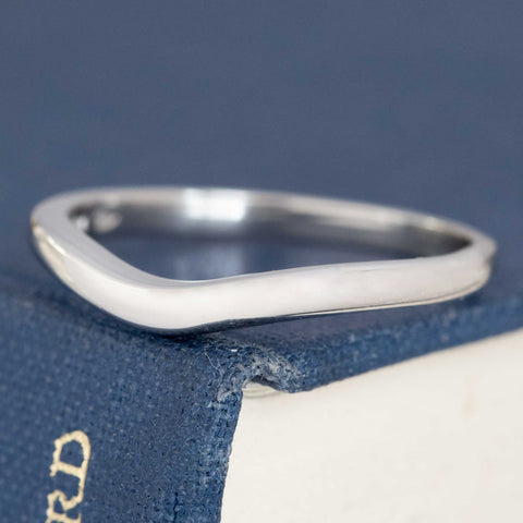 Curved Platinum Band, by Bvlgari