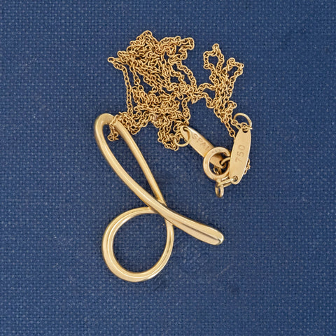 D Letter Pendant, by Elsa Peretti for Tiffany & Co.