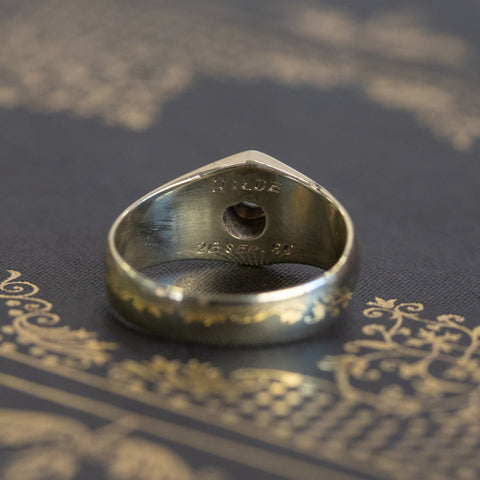 Diamond and Gold Knife Edge Unisex Band