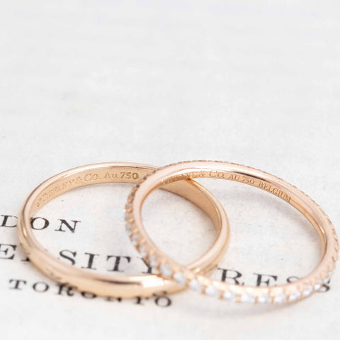 Diamond Eternity Wedding Stacker Bands by Tiffany & Co.