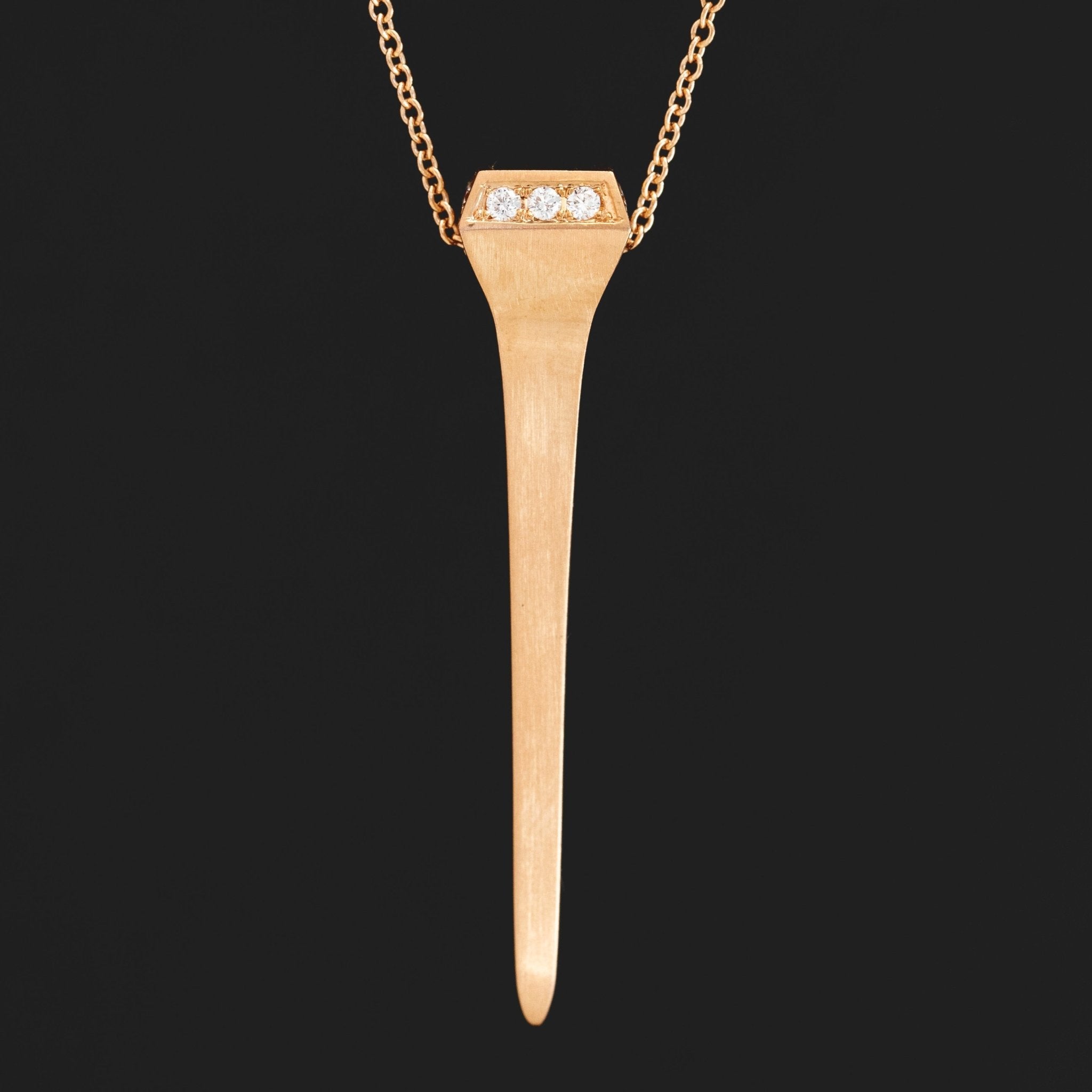 Diamond Nail Pendant, by Lugano