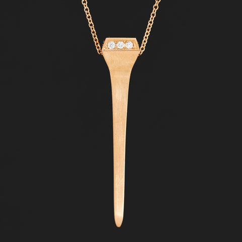 Diamond Nail Pendant, by Lugano