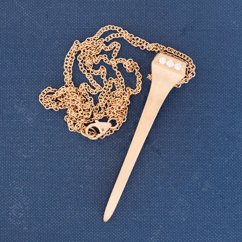Diamond Nail Pendant, by Lugano