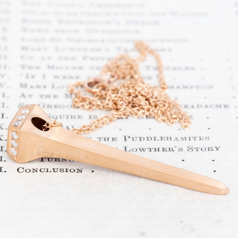 Diamond Nail Pendant, by Lugano