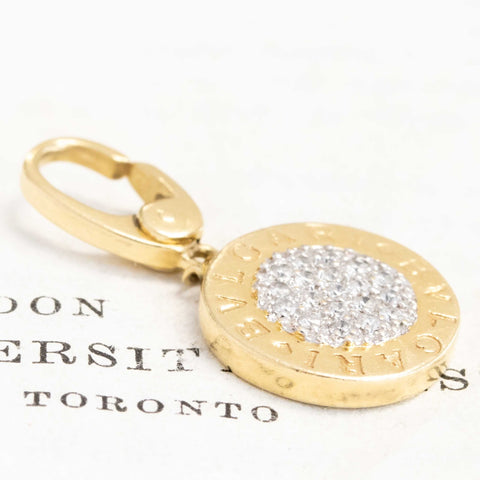Diamond & Onyx Pendant by Bvlgari