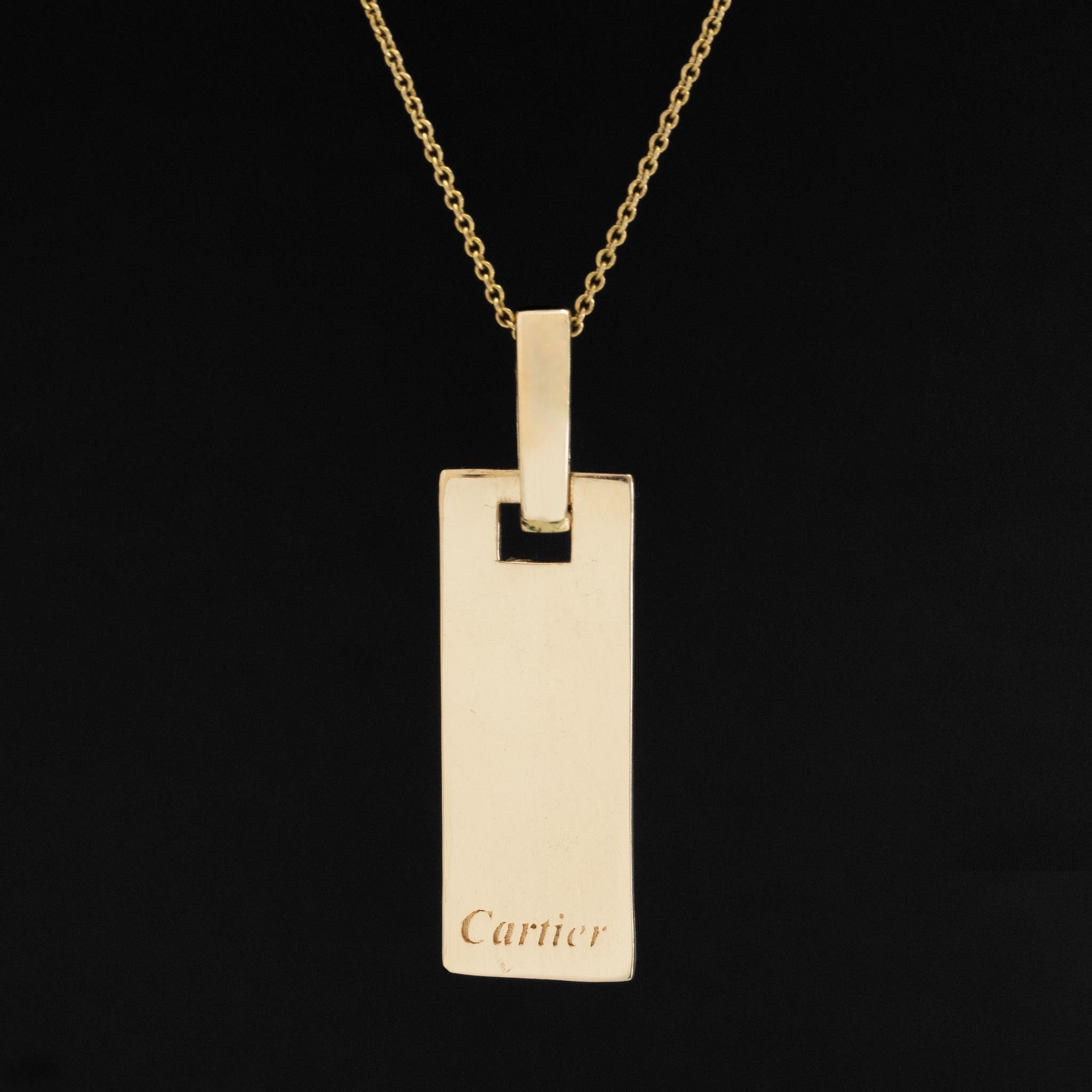 Dog Tag Pendant by Cartier