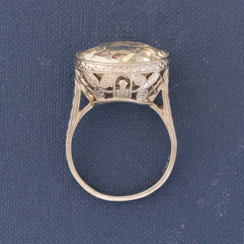 Edwardian Ceylon No-Heat Sapphire Bezel Ring, GIA