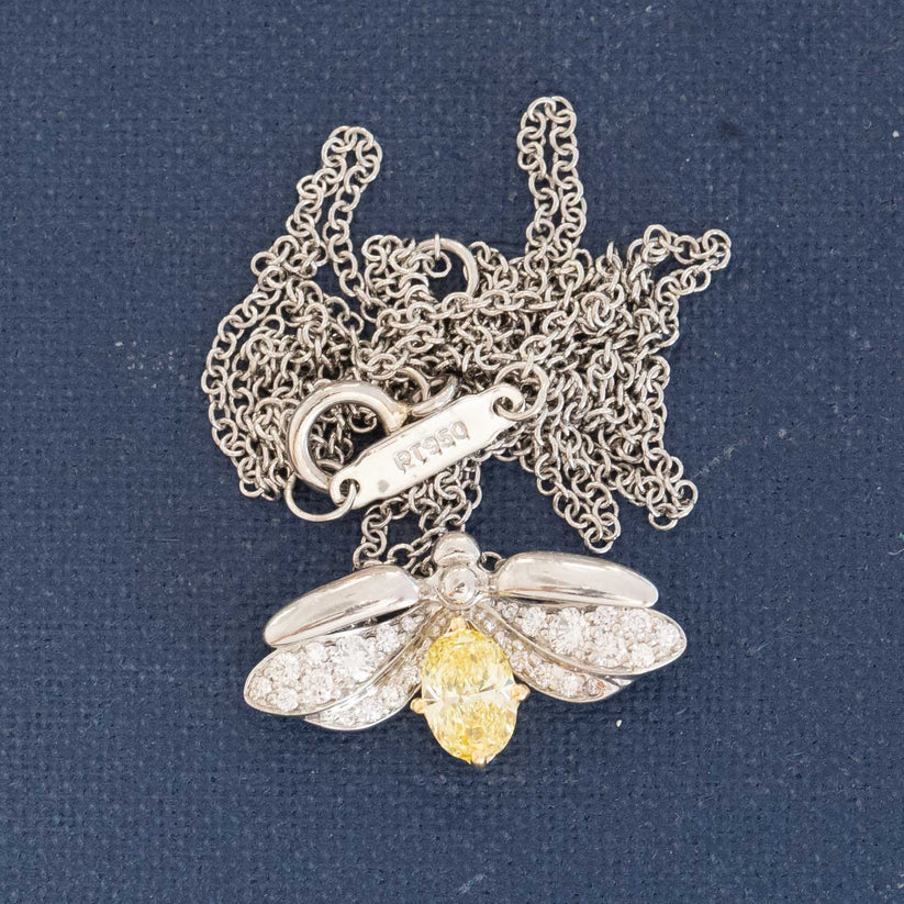Fancy Yellow Diamond Firefly Pendant, by Tiffany & Co.