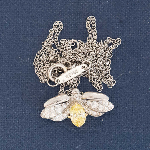 Fancy Yellow Diamond Firefly Pendant, by Tiffany & Co.