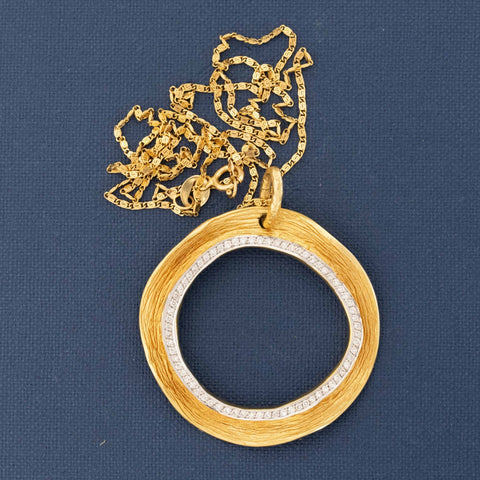 Free-form Diamond Pendant