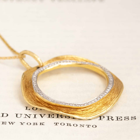 Free-form Diamond Pendant