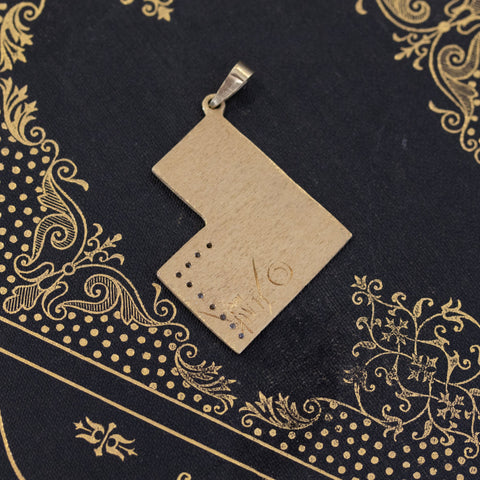 Geometric Yellow Gold Pendant/Charm