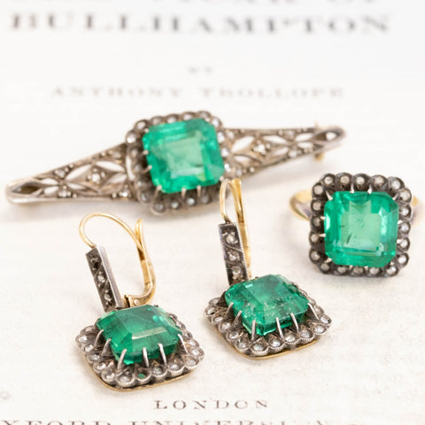 Georgian Emerald Paste Suite