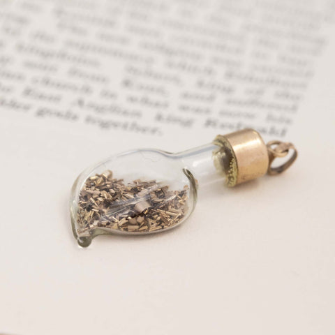Gold Flake Shaker Pendant