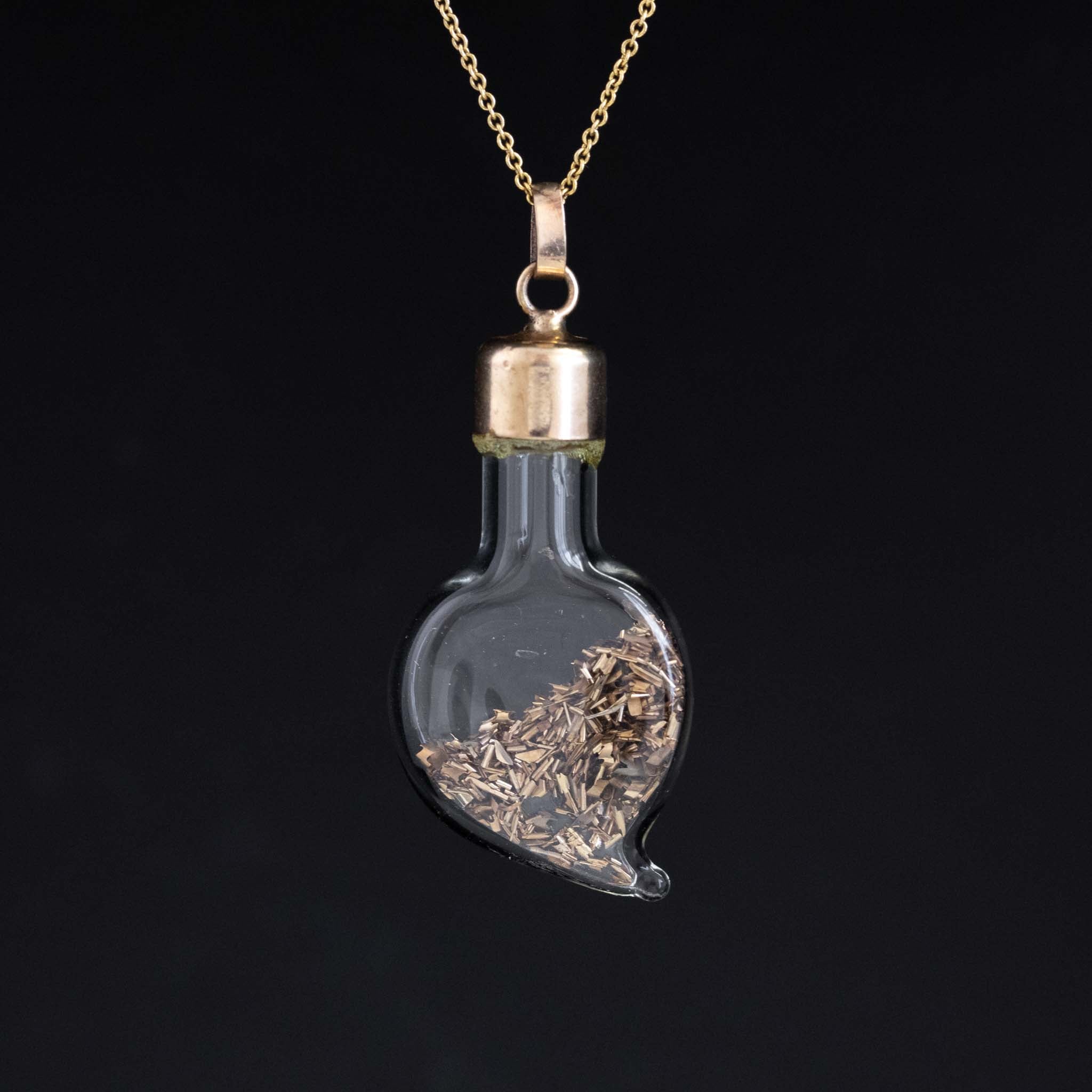 Gold Flake Shaker Pendant