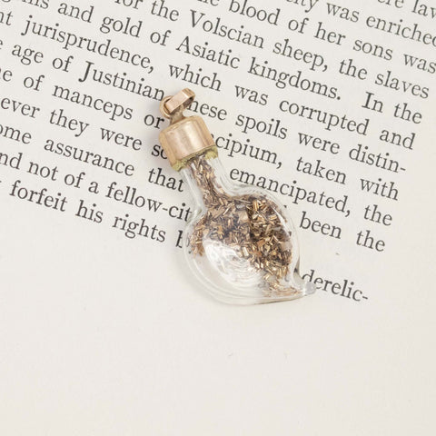 Gold Flake Shaker Pendant