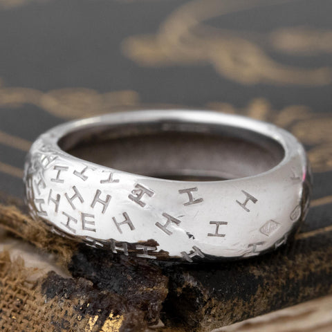 Graffiti H Gold Band by Hermes French