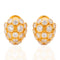 Gurhan 22K yellow gold diamond cluster earrings, 2.70ctw bezel-set round brilliants