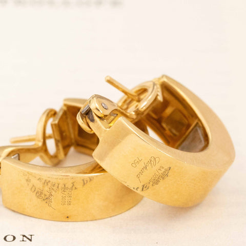 Happy Diamond Hoop Earrings by Chopard
