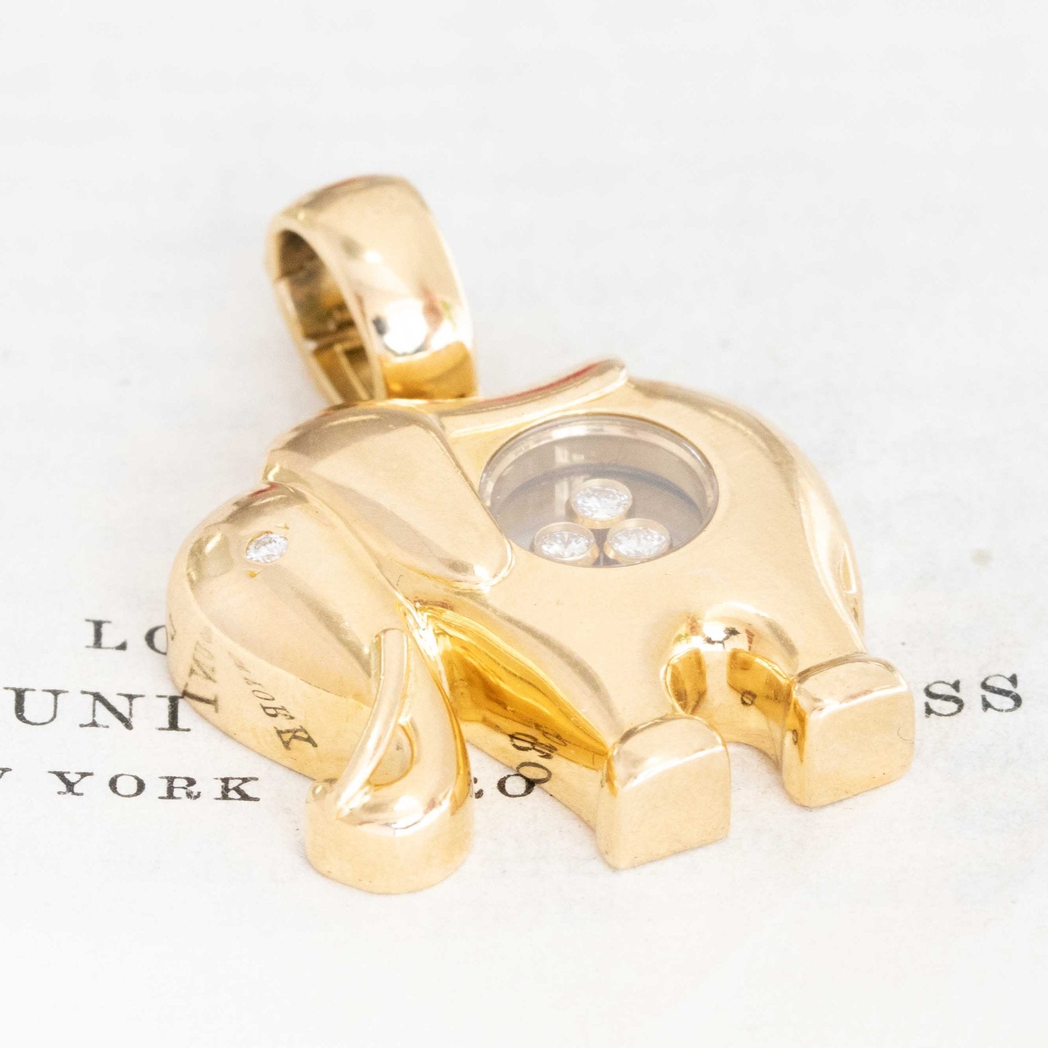 Happy Diamonds Elephant Pendant, by Chopard