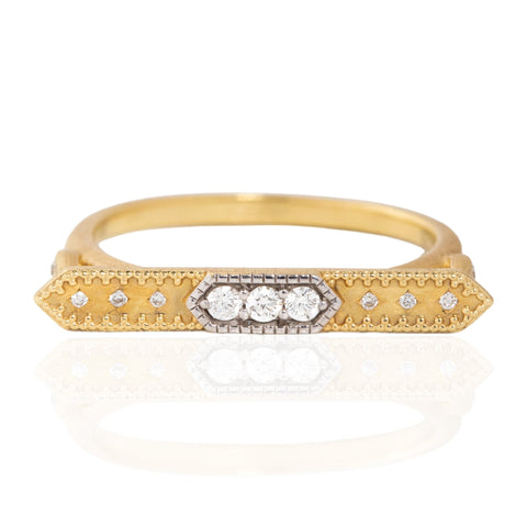 Hex Bar Ring, by Jude Frances