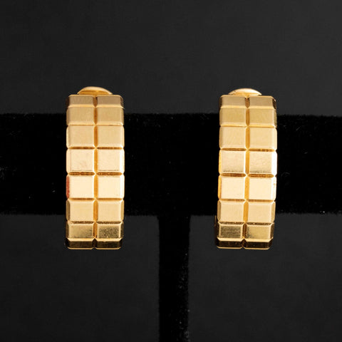 Ice Cube Double Hoop Earrings by Chopard