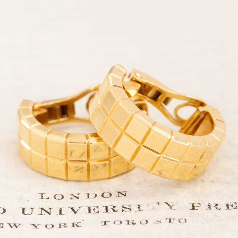 Ice Cube Double Hoop Earrings by Chopard