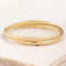 Vintage Interlocking Gold Double Bangle