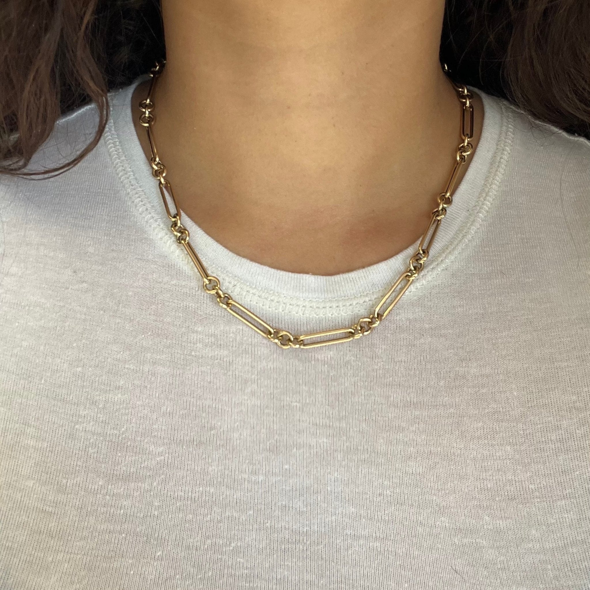 Italian Trombone Link Chain, 18"