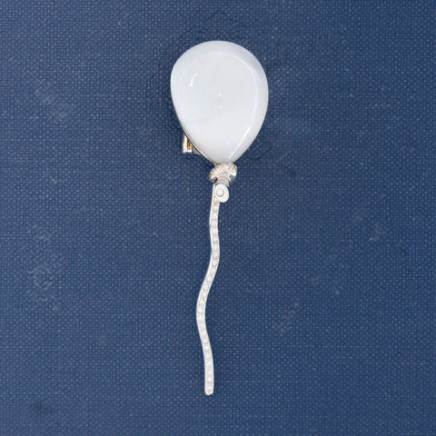Moonstone Balloon Diamond Drop Earring, by Vhernier