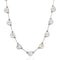 Old European cut diamond bezel bar link riviere necklace, 11.68ctw, platinum