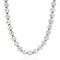 Old European cut diamond riviere tennis necklace, 14.20ctw, platinum, 16 to 18 inch