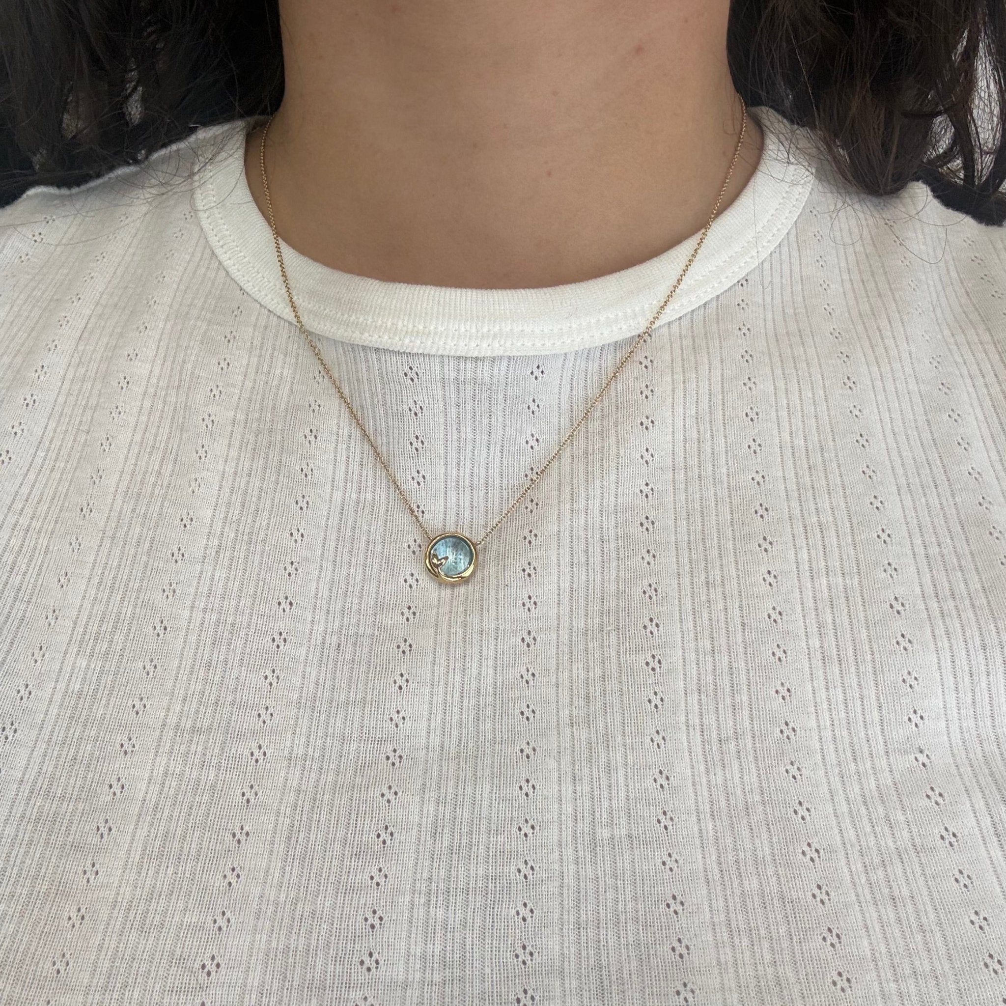 Olive Leaf Topaz Pendant, by Paloma Picasso for Tiffany & Co.