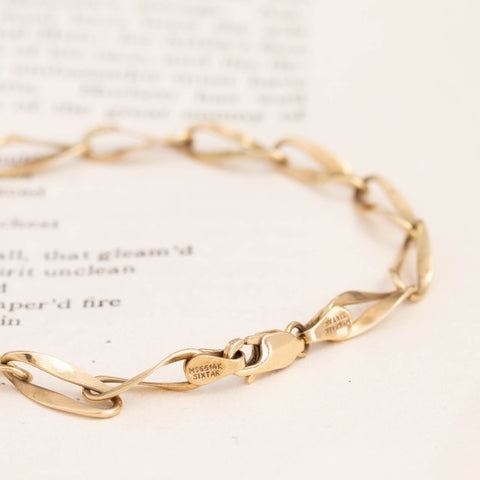 Oval Link Bracelet, 14kt