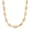 Oval step cut diamond bezel and paperclip chain necklace, 10.30ctw, GIA diamonds, 18K yellow gold