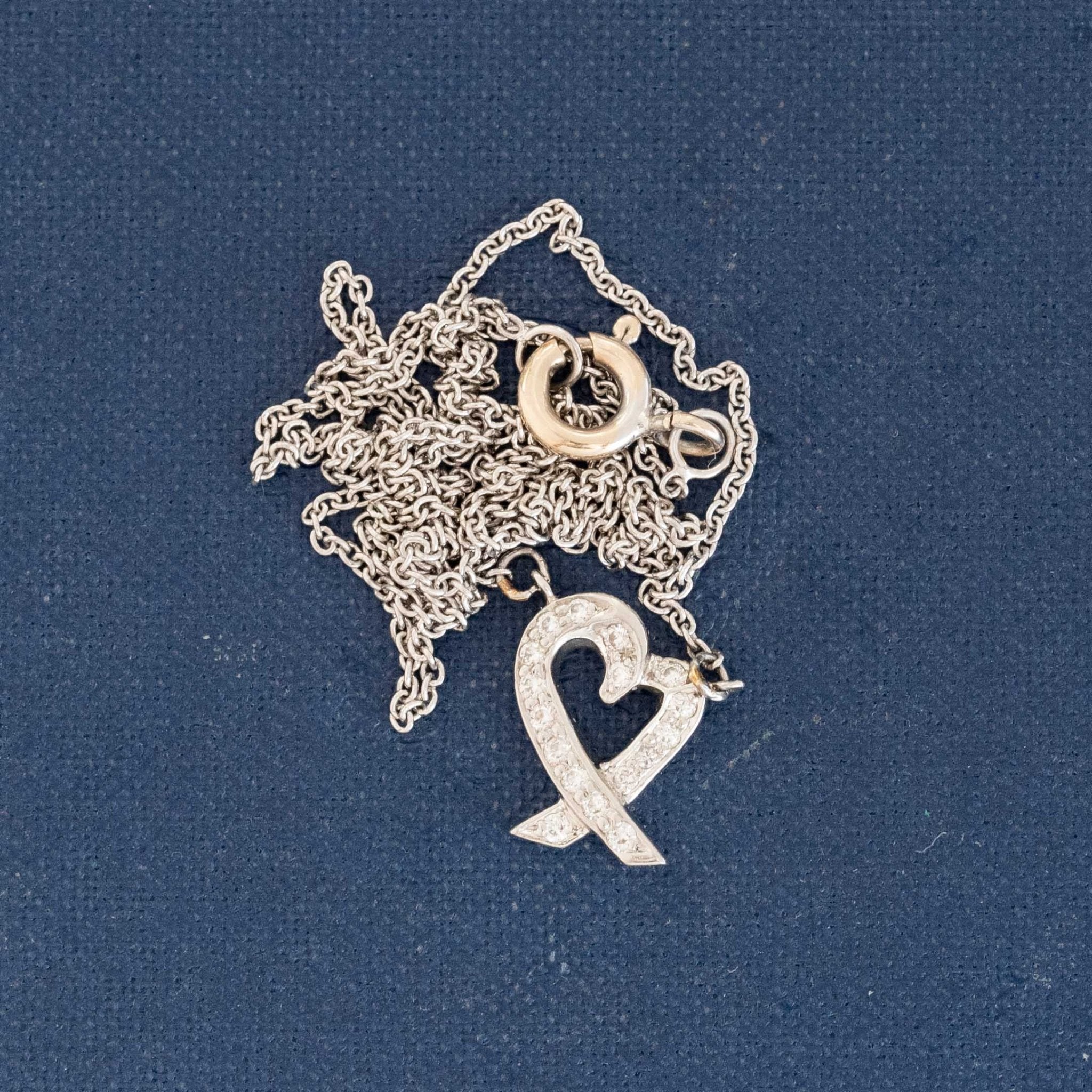 Collector’s Paloma Picasso diamond Loving Heart pendant necklace