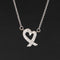 Paloma Picasso Loving Heart pendant in platinum with diamonds