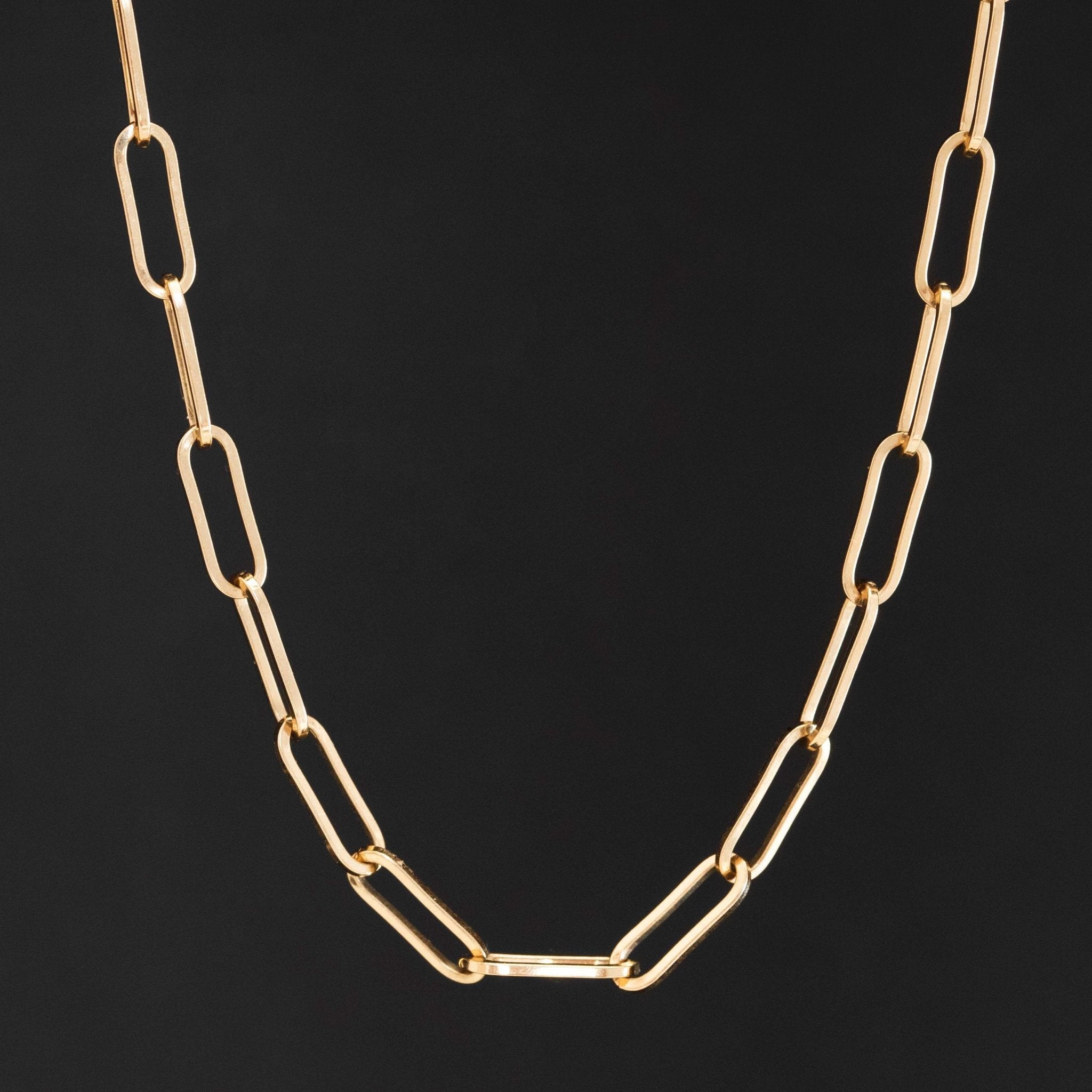 Paper Link Chain Necklace, Italian